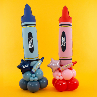 Back To School Crayon Design
