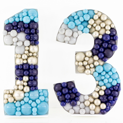 Number 13 Mosaic Frame Design